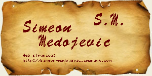 Simeon Medojević vizit kartica